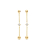 FJF JEWELLERY Earrings - Pendel Bella Stars and Balls - FJF0030033YWH