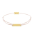 Momentoss Filo Bracelet - Textil - Hellrosa - Gold - Eckig - 21200056