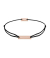 Momentoss Filo Bracelet - Textil - Schwarz - Rosé - Eckig - 21200063