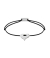 Momentoss Filo Bracelet - Textil - Schwarz- rhodiniert - Herz - 21200213