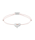 Momentoss Filo Bracelet - Textil - Hellrosa - rhodiniert - Herz - 21200215