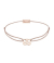 Momentoss Filo Bracelet - Textil - Braun Beige - rosé vergoldet - Schmetterling - 21200794