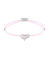 Momentoss Filo Bracelet - Textil - Babyrosa - rhodiniert - Herz - 21200972