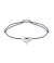 Momentoss Filo Bracelet - Textil - Grau-Lila - rhodiniert - Herz - 21200988