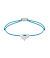 Momentoss Filo Bracelet - Textil - Petrolblau - rhodiniert - Herz - 21201007