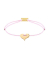 Momentoss Filo Bracelet - Textil - Babyrosa - vergoldet - Herz - 21201046