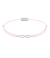 Momentoss Filo Bracelet - Textil - Rosa - Silber - Infinity - 21201723