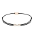 Momentoss Filo Bracelet - Textil - Schwarz - rosé vergoldet  - Infinity - 21201769