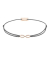 Momentoss Filo Bracelet - Textil - Grau - Rose vergoldet - Infinity - 21201777