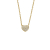 Auranto Collier - Silbercollier Herz gold - M262074