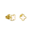 Maja Emulto Studs - White Clover - EL0005.ER.YG.W