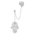 Thomas Sabo Ear Clamp - Fatima's Hand - EC0006-051-14