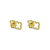 Maja Emulto Studs - Sparkle Clover - EL0009.ER.YG