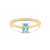 Maja Emulto Rings - Celestial Azure - EL00137.RG.YG.BT