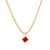Maja Emulto Necklace - Rubino - EL00165.NE.YG.GN