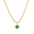 Maja Emulto Necklace - Verde Vigneto - EL00165.NE.YG.YW