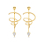 FJF JEWELLERY Earrings - Classic Kite Twist - FJF0030038YWH