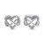Pandora Studs - Infinity Heart - 292667C01