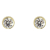 Schneider Basic Studs - Gold – Zylinder mit Zirkon groß - ZS11