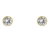 Schneider Basic Studs - Gold – Zylinder mit Zirkon mittel - ZS10