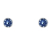Schneider Basic Studs - Weißgold - Blauer Zirkon mittel - ZS37