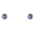 Schneider Basic Studs - Weißgold - Blauer Zirkon klein - ZS36
