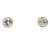 Schneider Basic Studs - Gold – Kegel mit Zirkon mittel – ZS16