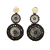 Orecchini Earrings - Nini-XL-schwarz-gold