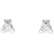 Schneider Basic Earrings - Weißgold - Bär - KI17