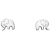 Schneider Basic Studs - Silber - Elefant - SK42