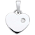 Schneider Basic Pendant - Silber - Herz Weiß - SK32
