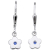 Schneider Basic Earrings - Silber - Blume hängend Blau - SK05