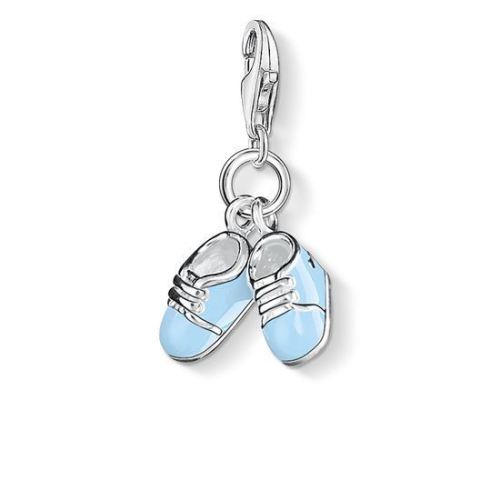 Thomas Sabo Charm - Babyschuhe blau - 0822-007-1