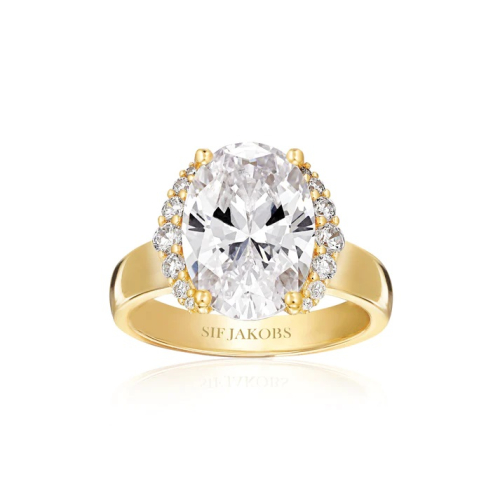 SIF Jakobs Rings - Ellisse - SJ-R2342-CZ-YG