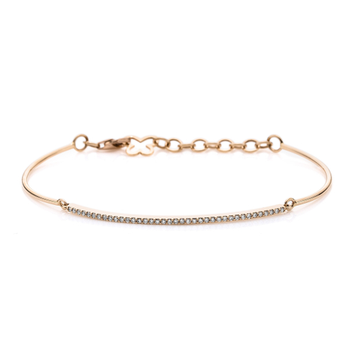 DiamondGroup Bracelet - Brillant Rosegold 585 - 107-10198