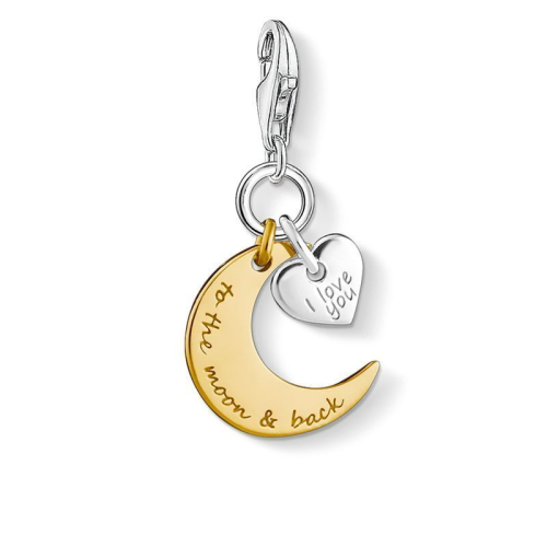 Thomas Sabo Charm - Mond & Herz, I Love You To The Moon & Back - 1443-413-39