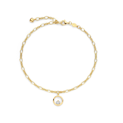 FJF JEWELLERY Anklet - Icon Heart Footchain - FJF0070001YWH