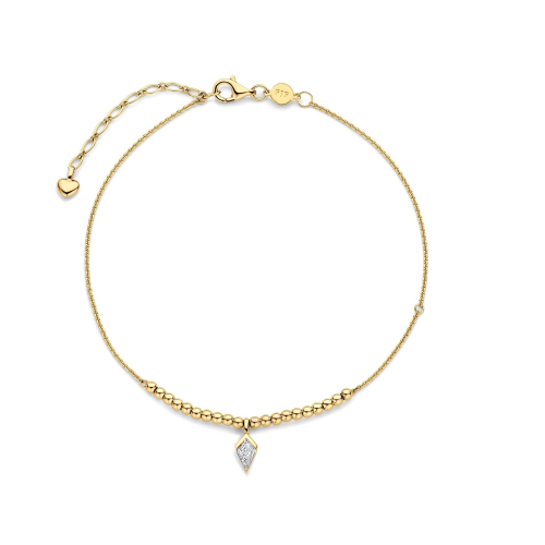 FJF JEWELLERY Anklet - Icon Kite 20 Ball Footchain - FJF0070002YWH