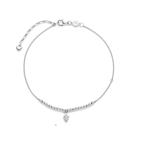 FJF JEWELLERY Anklet - Icon Kite 20 Ball Footchain - FJF0070002SWH