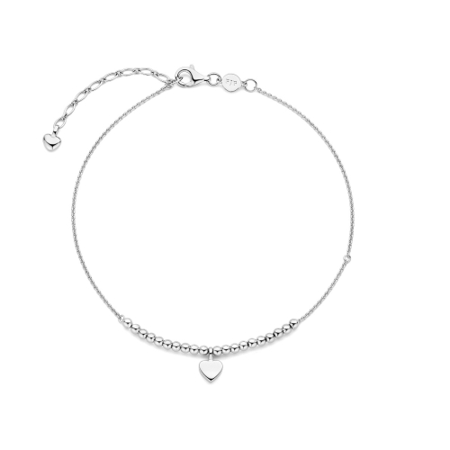 FJF JEWELLERY Anklet - Icon Heart 20 Ball Footchain - FJF0070003SRH