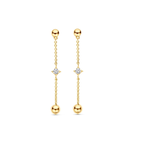 FJF JEWELLERY Earrings - Pendel Bella Stars and Balls - FJF0030033YWH
