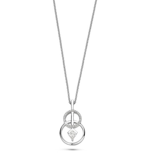 FJF JEWELLERY Necklace - Classic Kite Circles - FJF0010038SWH