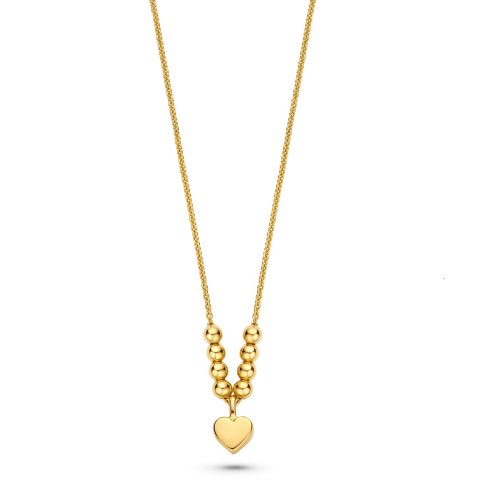 FJF JEWELLERY Necklace - Icon Heart 8 Ball - FJF0010043SYG