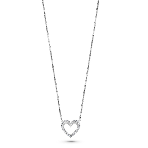FJF JEWELLERY Necklace - Classic Heart Pavé - FJF0010047SWH