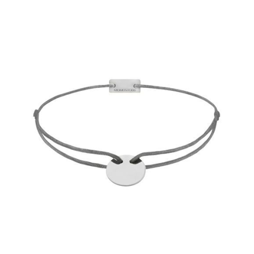 Momentoss Filo Bracelet - Textil - Dunkelgrau - Silber - 21200004