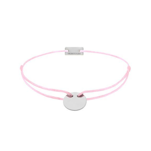 Momentoss Filo Bracelet - Textil - Rosa, Hell - Silber - 21200008