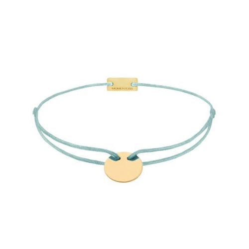 Momentoss Filo Bracelet - Textil - Hellblau - Gold - 21200022