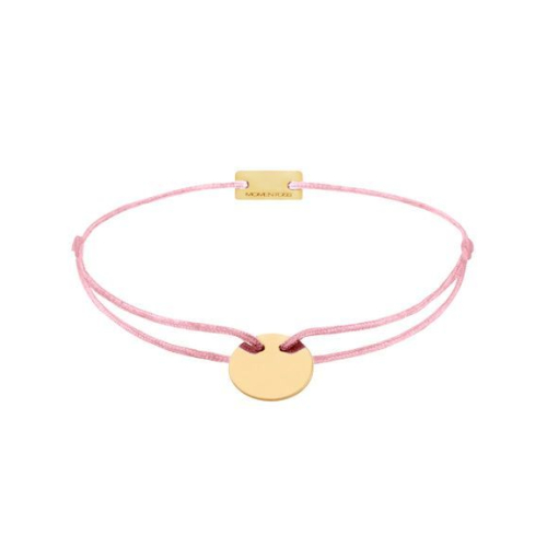 Momentoss Filo Bracelet - Textil - Rosa, dunkel - Gold - 21200025