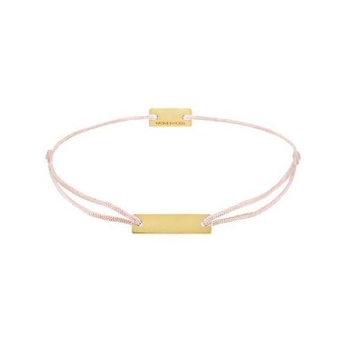 Momentoss Filo Bracelet - Textil - Hellrosa - Gold - Eckig - 21200056