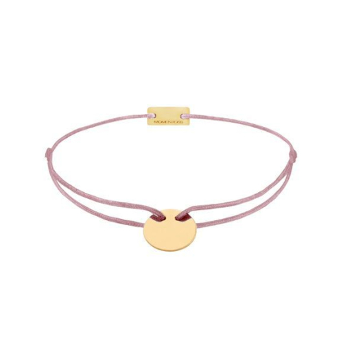 Momentoss Filo Bracelet - Textil - Rosabraun - Gelbgold - 21200064